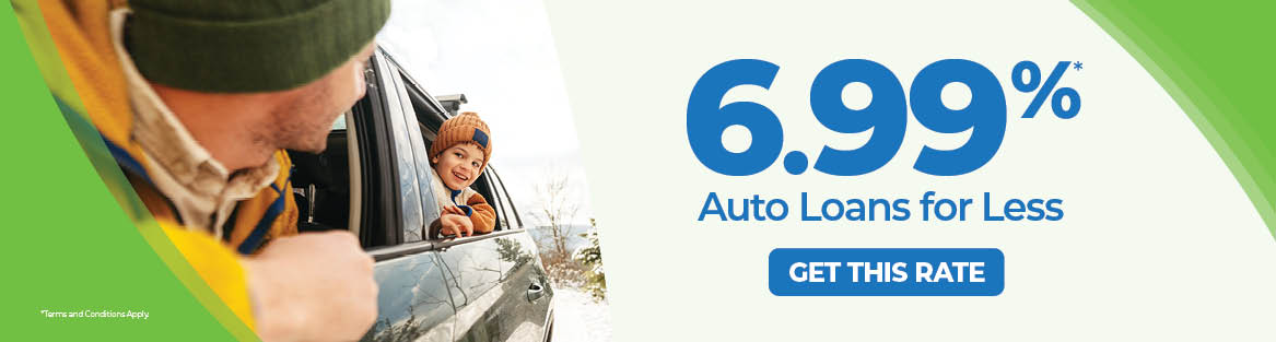 Auto Loans starting at 6.99