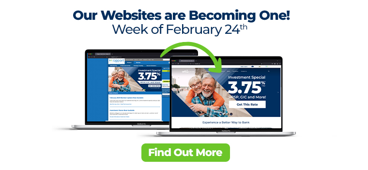 Our websites are becoming one at mywfcu.ca